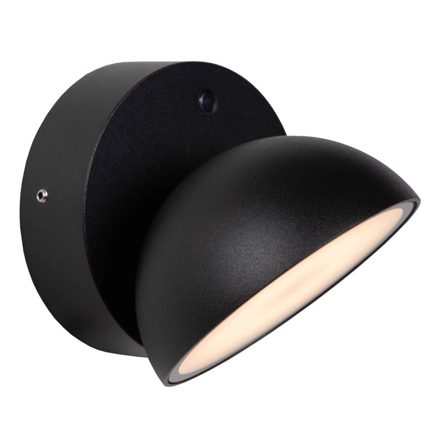 Lucide 22865/12/30 - LED Vonkajšie nástenné svietidlo so súmrakovým senzorom FINN LED/12W/230V IP54 čierna