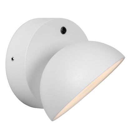 Lucide 22865/12/31 - LED Vonkajšie nástenné svietidlo so súmrakovým senzorom FINN LED/12W/230V IP54 biela