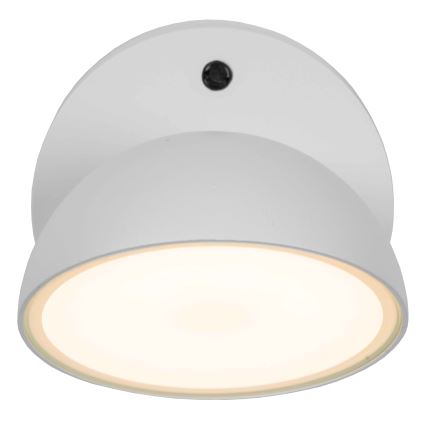 Lucide 22865/12/31 - LED Vonkajšie nástenné svietidlo so súmrakovým senzorom FINN LED/12W/230V IP54 biela