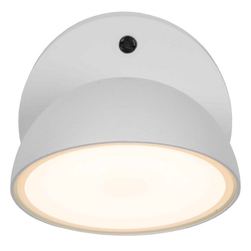 Lucide 22865/12/31 - LED Vonkajšie nástenné svietidlo so súmrakovým senzorom FINN LED/12W/230V IP54 biela