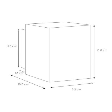 Lucide 23253/01/31 - Nástenné svietidlo XERA 1xG9/42W/230V biele