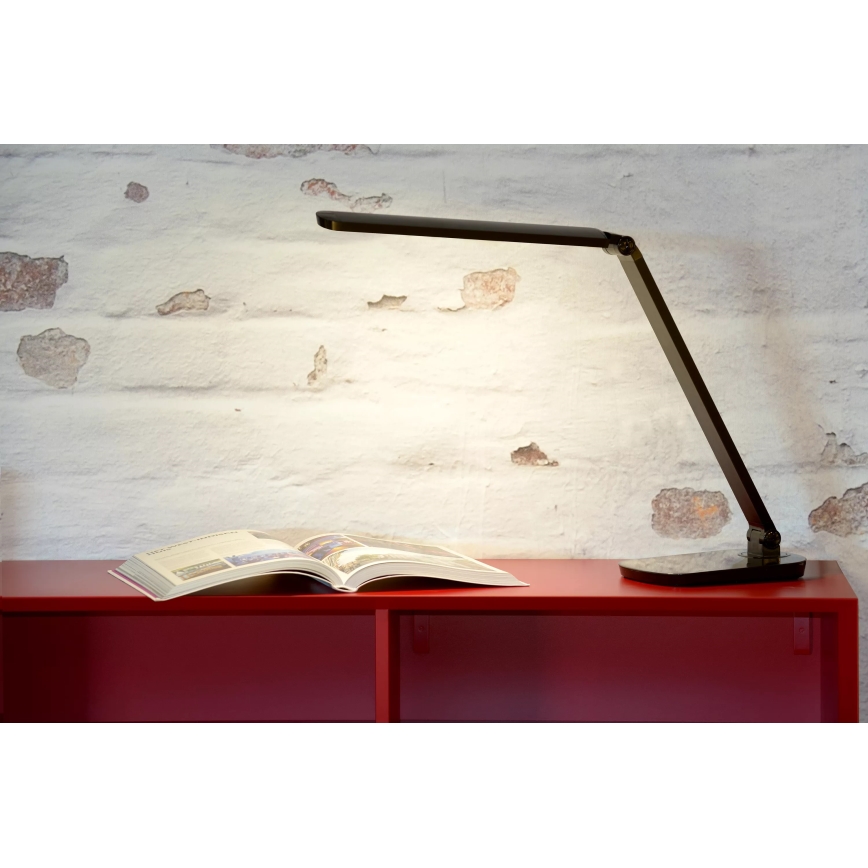 Lucide 24656/10/30 - LED stolná lampa VARIO LED LED/8W/230V čierna
