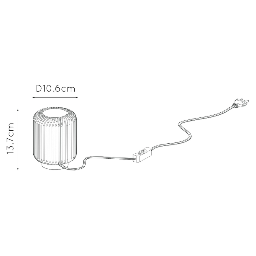 Lucide 26500/05/02 - LED Stolná lampa TURBIN LED/5W/230V