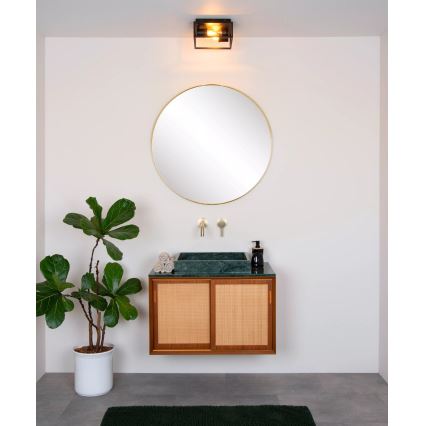 Lucide 27100/02/30 - Kúpeľňové stropné svietidlo CARLYN 2xE14/6W/230V IP54 čierna