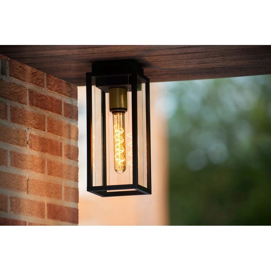 Lucide 27105/01/30 - Vonkajšie nástenné svietidlo LAURENS 1xE27/15W/230V IP54 čierna