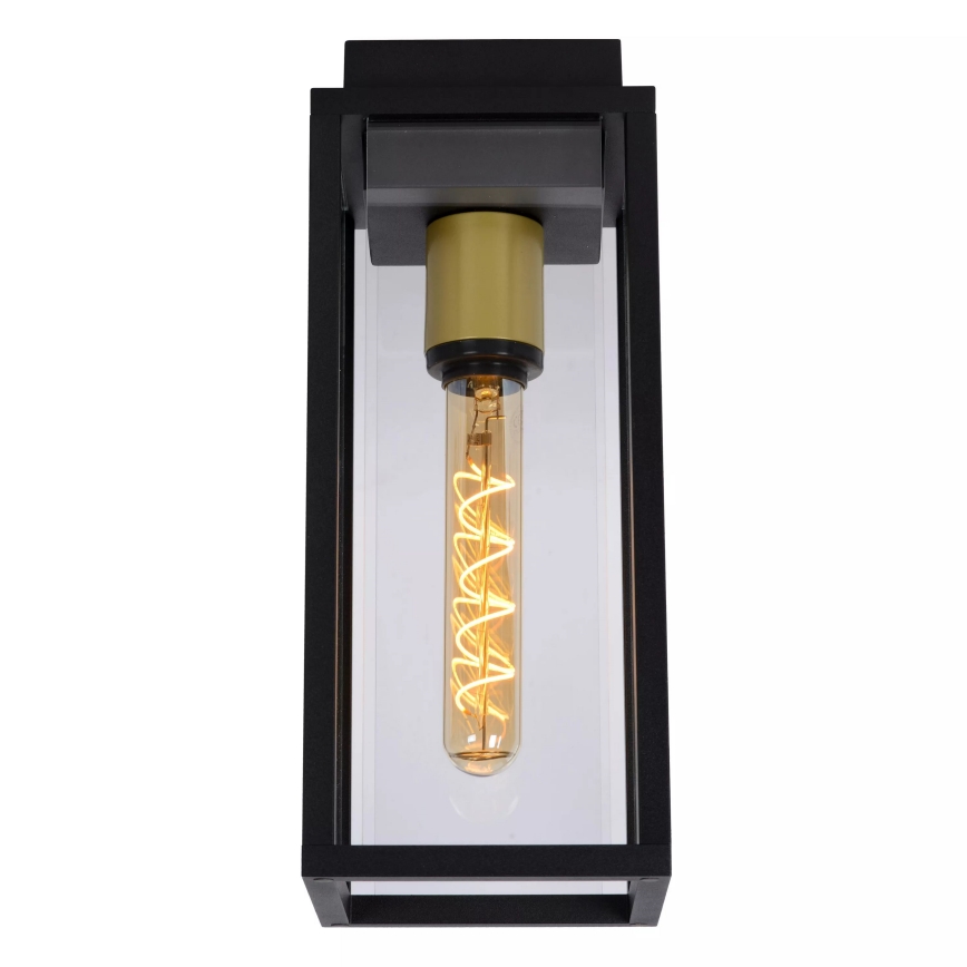 Lucide 27105/01/30 - Vonkajšie nástenné svietidlo LAURENS 1xE27/15W/230V IP54 čierna