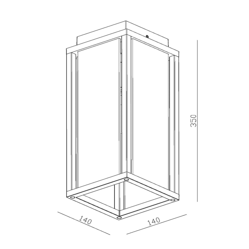 Lucide 27105/01/30 - Vonkajšie nástenné svietidlo LAURENS 1xE27/15W/230V IP54 čierna