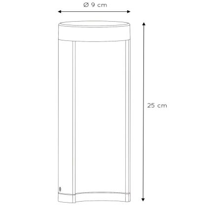 Lucide 27874/25/30 - LED vonkajšia lampa COMBO LED/7W/230V 25 cm