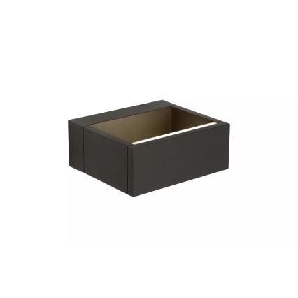 Lucide 28857/06/30 - LED vonkajšie nástenné svietidlo GOA LED/6W/230V čierne IP54