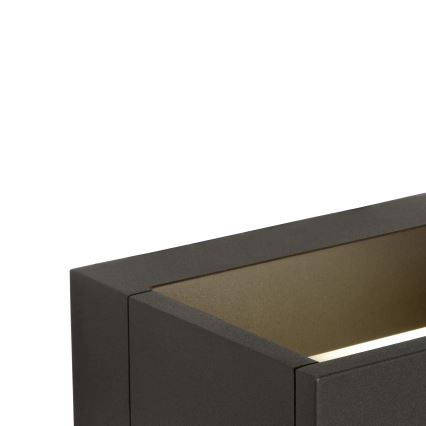 Lucide 28857/06/30 - LED vonkajšie nástenné svietidlo GOA LED/6W/230V čierne IP54