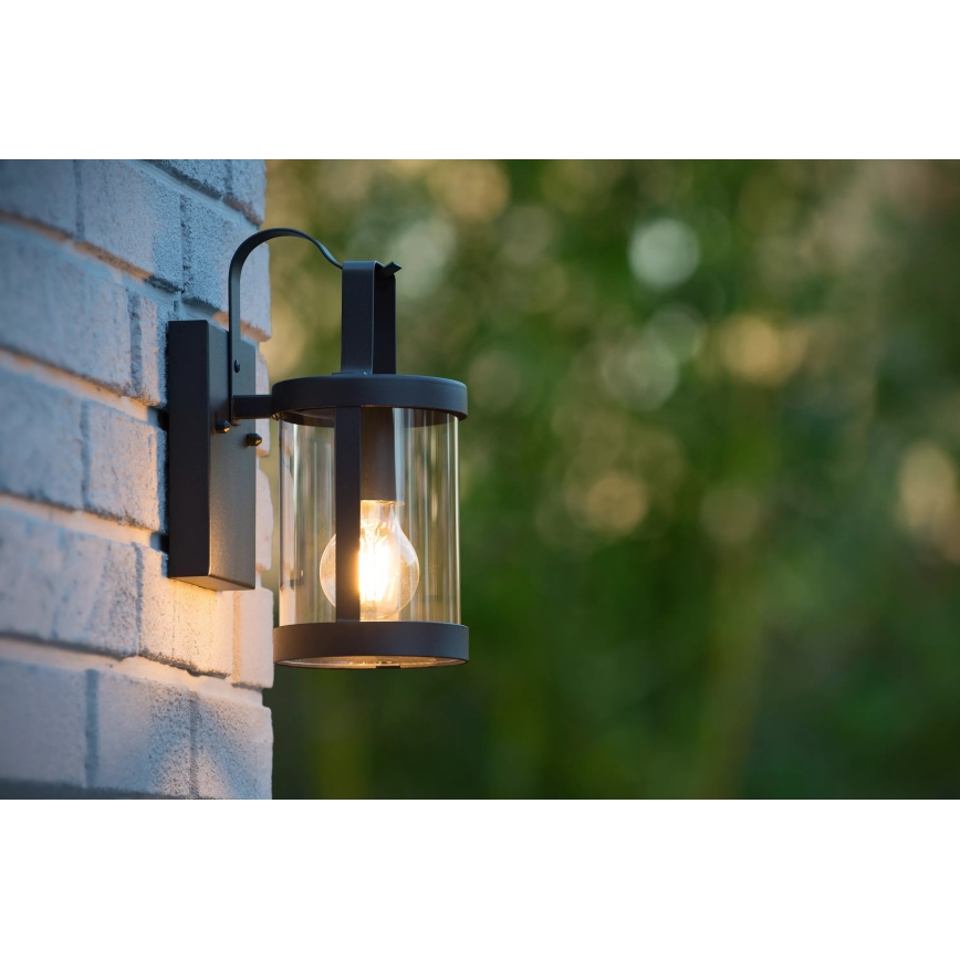Lucide 29825/01/30 - Vonkajšie nástenné svietidlo LINDELO 1xE27/40W/230V IP23