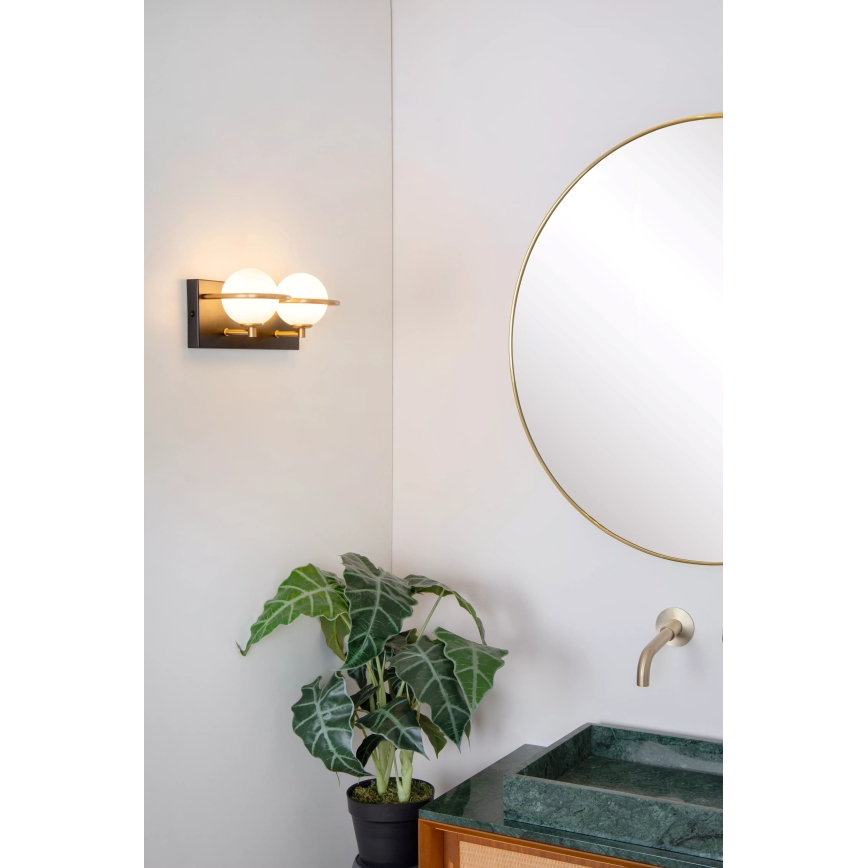 Lucide 30267/02/30 - Kúpeľňové nástenné svietidlo ISOBEL 2xG9/33W/230V IP44
