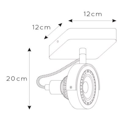Lucide 31931/12/31 - LED Stmievateľné bodové svietidlo TALA 1xGU10/12W/230V biela