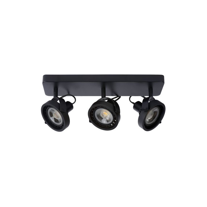 Lucide 31931/36/30 - LED Stmievateľné bodové svietidlo TALA 3xGU10/12W/230V čierna