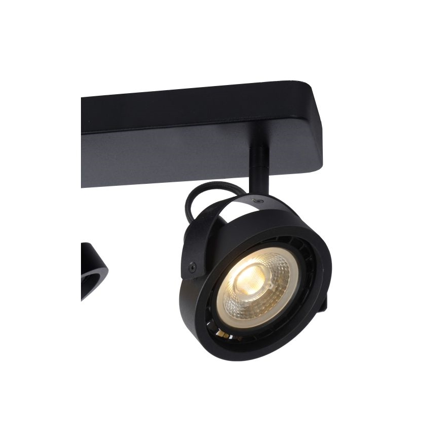 Lucide 31931/36/30 - LED Stmievateľné bodové svietidlo TALA 3xGU10/12W/230V čierna