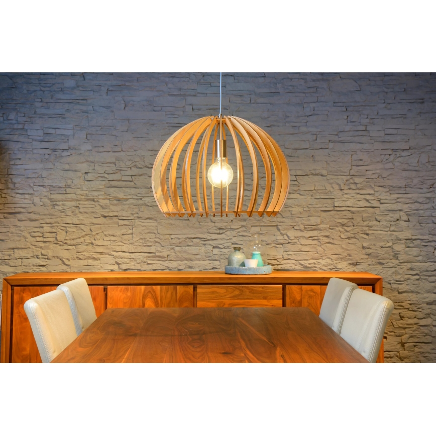 Lucide 34424/50/76 - Závesné svietidlo BOUNDE 1xE27/60W/230V béžové 50 cm