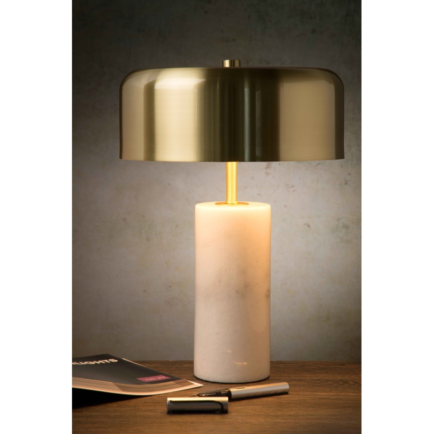 Lucide 34540/03/31 - Stolná lampa MIRASOL 3xG9/7W/230V biela/zlatá