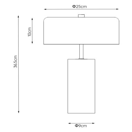 Lucide 34540/03/31 - Stolná lampa MIRASOL 3xG9/7W/230V biela/zlatá