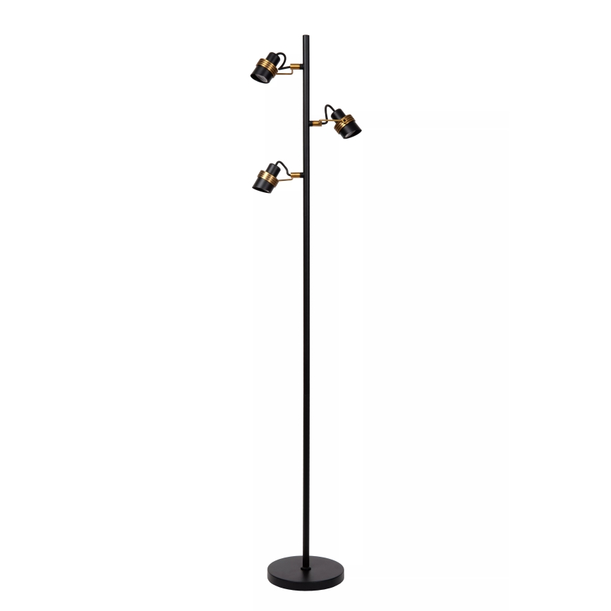Lucide 34744/03/30 - Stojacia lampa TUNDRAN 3xGU10/5W/230V čierna