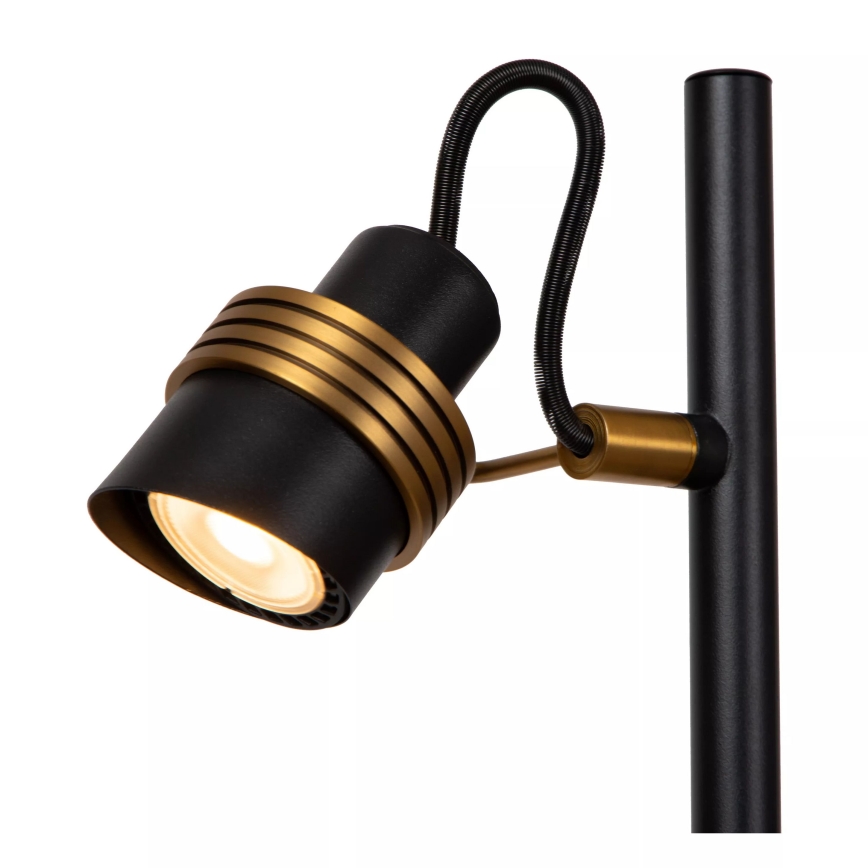 Lucide 34744/03/30 - Stojacia lampa TUNDRAN 3xGU10/5W/230V čierna