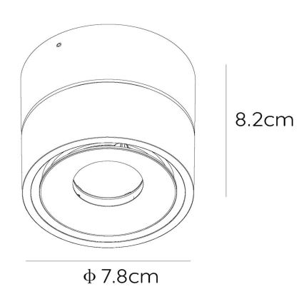 Lucide 35911/08/30 - LED Stmievateľné bodové svietidlo YUMIKO LED/10W/230V čierna