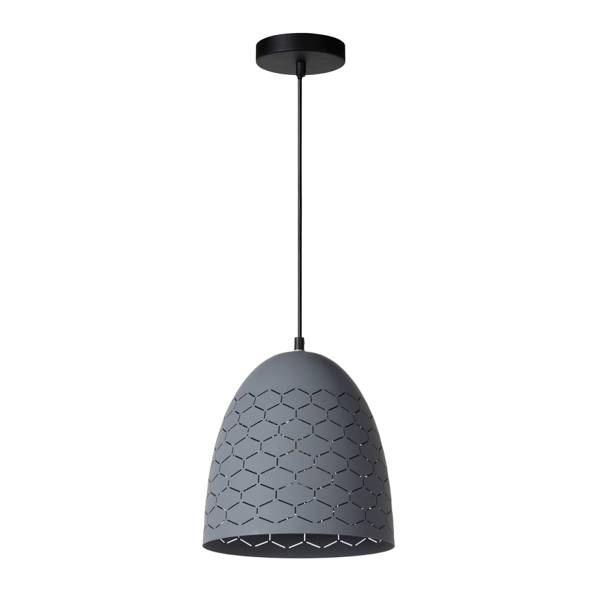 Lucide 43408/24/36 - Luster na lanku GALLA 1xE27/60W/230V šedá