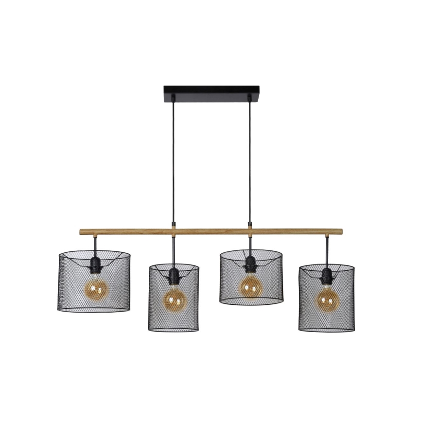 Lucide 45459/04/30 - Luster na tyči BASKETT 4xE27/60W/230V