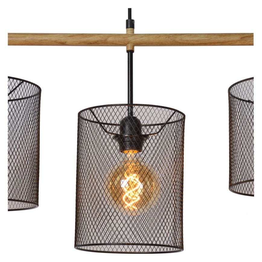 Lucide 45459/04/30 - Luster na tyči BASKETT 4xE27/60W/230V