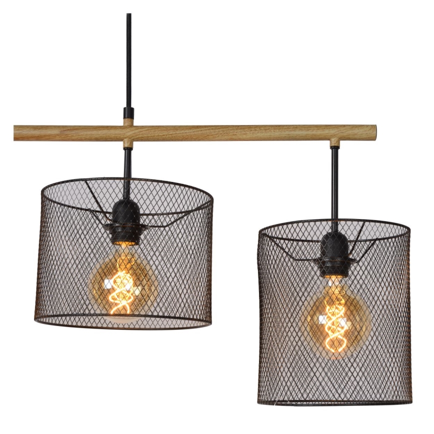 Lucide 45459/04/30 - Luster na tyči BASKETT 4xE27/60W/230V