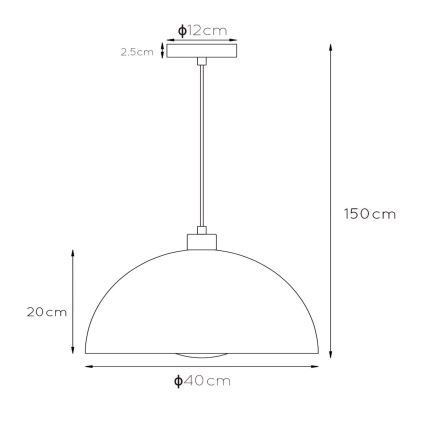 Lucide 45496/01/33 - Luster na lanku SIEMON 1xE27/40W/230V zelená