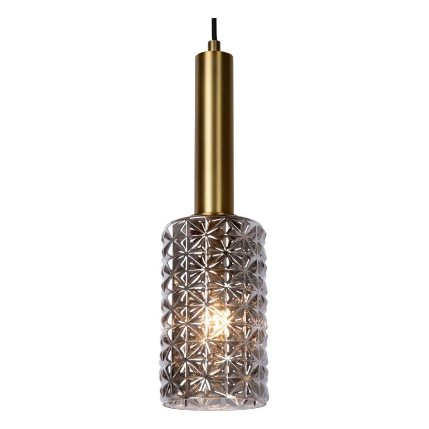 Lucide 45498/07/02 - Luster na lanku CORALIE 7xE27/40W/230V čierna/mosadz