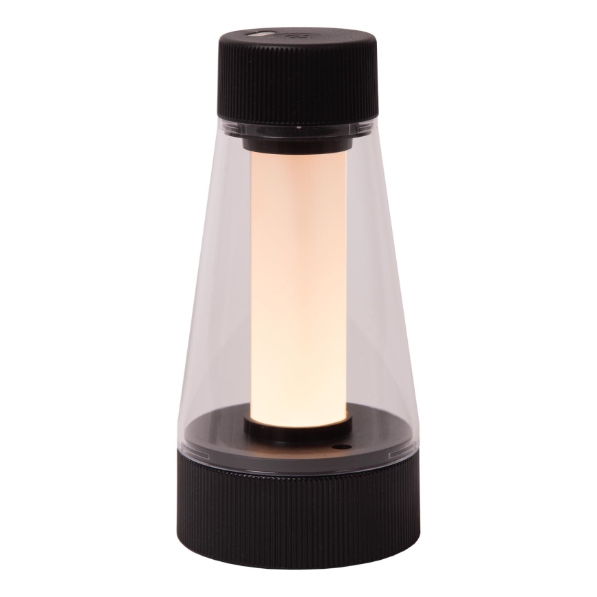 Lucide 45500/01/30 - LED Stmievateľná dotyková vonkajší lampa LORALI LED/1,2W/4V USB IP44 2000 mAh čierna