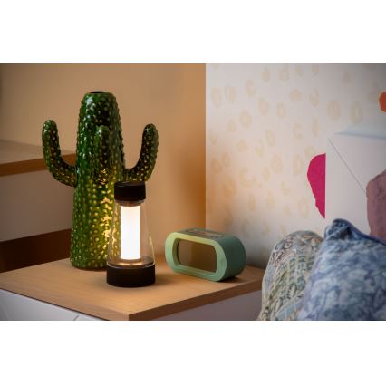 Lucide 45500/01/30 - LED Stmievateľná dotyková vonkajší lampa LORALI LED/1,2W/4V USB IP44 2000 mAh čierna