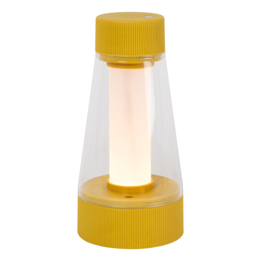 Lucide 45500/01/44 - LED Stmievateľná dotyková vonkajšia lampa LORALI LED/1,2W/4V USB IP44 2000 mAh žltá