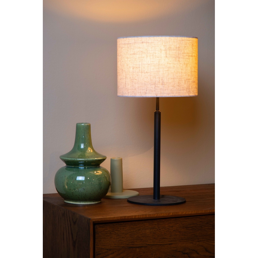 Lucide 45509/81/38 - Stolná lampa MAYA 1xE27/40W/230V krémová
