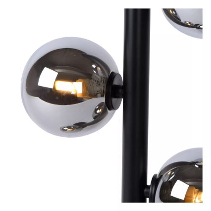 Lucide 45574/02/30 - Stolná lampa TYCHO 2xG9/28W/230V čierna