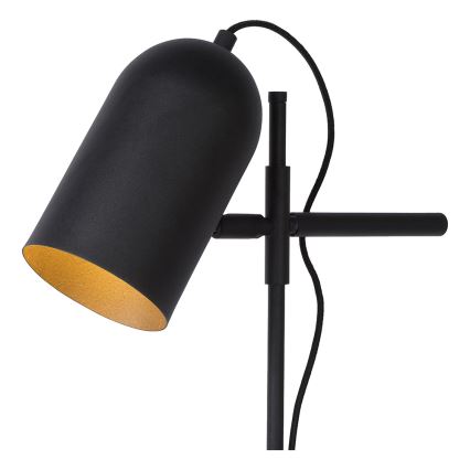 Lucide 45584/01/30 - Stolná lampa EDEK 1xE27/40W/230V čierna