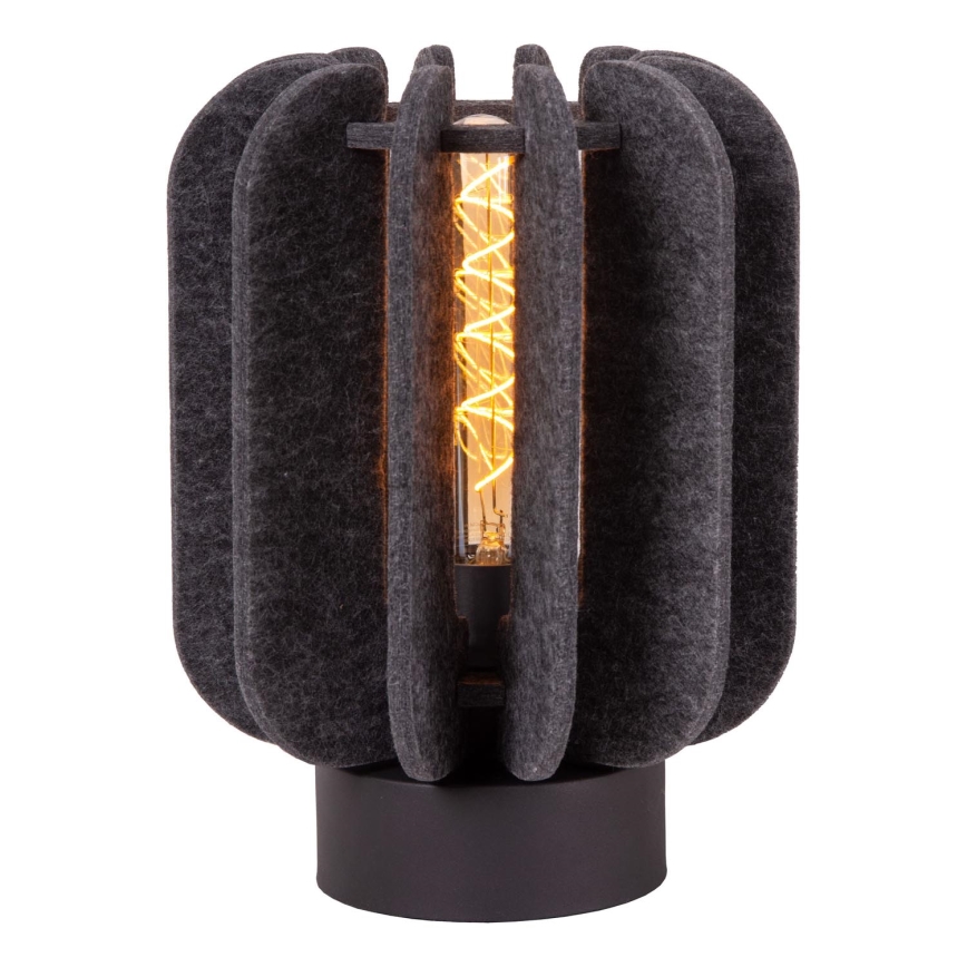 Lucide 45592/01/36 - Stolná lampa RAFAL 1xE27/40W/230V čierna/šedá