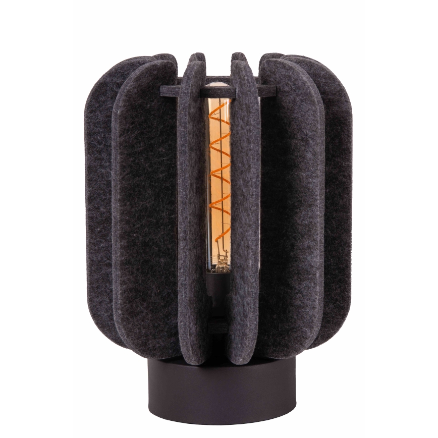 Lucide 45592/01/36 - Stolná lampa RAFAL 1xE27/40W/230V čierna/šedá