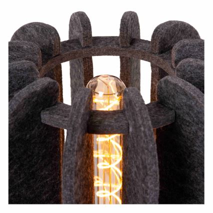 Lucide 45592/01/36 - Stolná lampa RAFAL 1xE27/40W/230V čierna/šedá