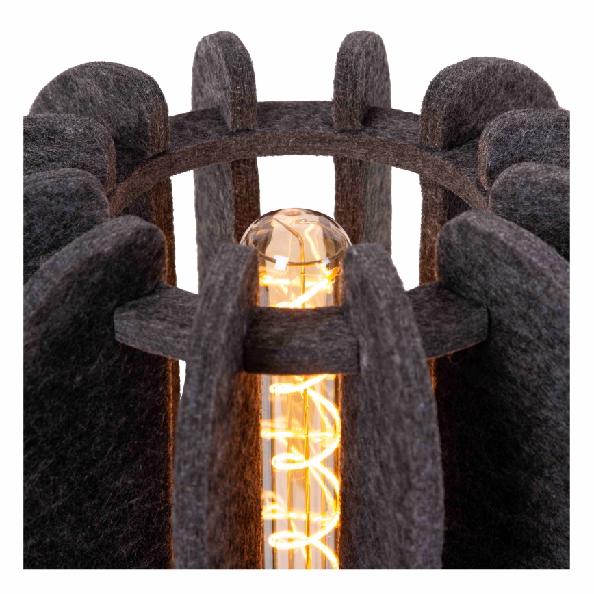Lucide 45592/01/36 - Stolná lampa RAFAL 1xE27/40W/230V čierna/šedá