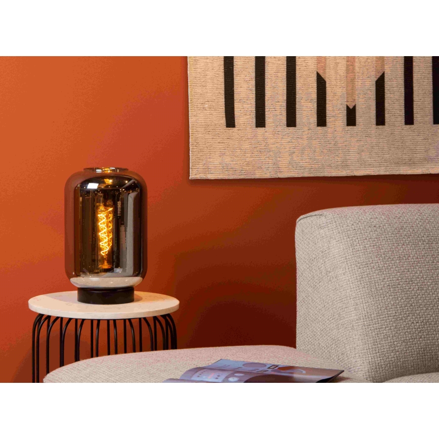 Lucide 45594/01/65 - Stolná lampa JOANET 1xE27/40W/230V čierna