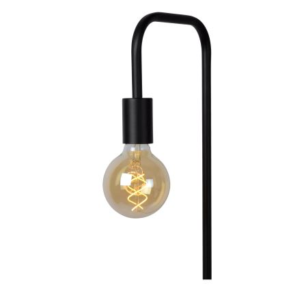 Lucide 45765/01/30 - Stojacia lampa LORIN 1xE27/40W/230V čierna