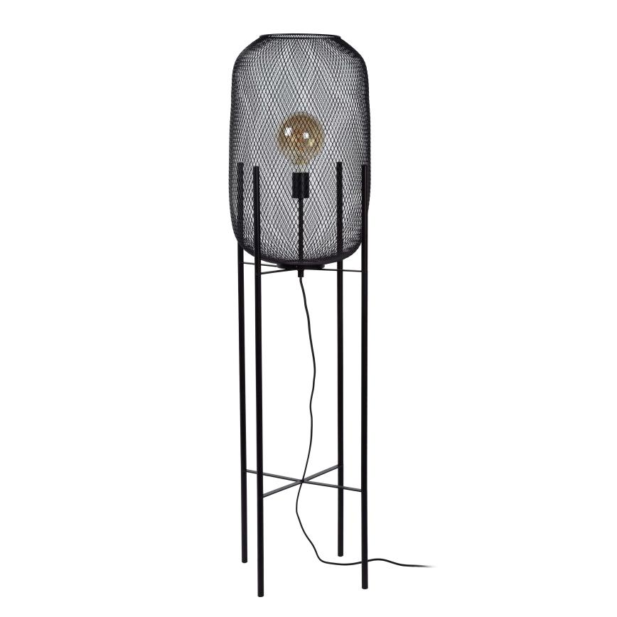 Lucide 45785/01/30 - Stojacia lampa MESH 1xE27/40W/230V čierna