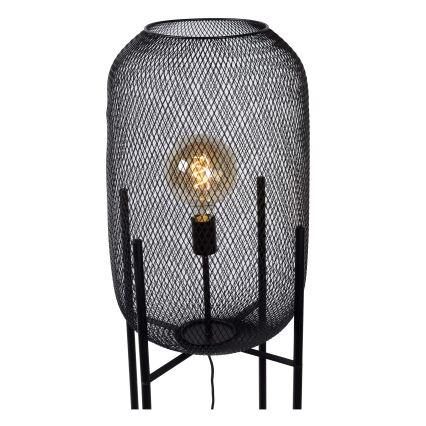 Lucide 45785/01/30 - Stojacia lampa MESH 1xE27/40W/230V čierna