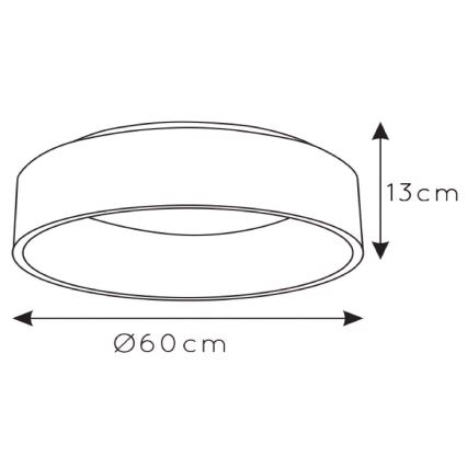 Lucide 46100/42/31 - LED Stmievateľné stropné svietidlo TALOWE LED/42W/230V Ø 60 cm