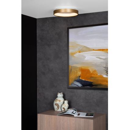 Lucide 46103/20/02 - LED Stmievateľné stropné svietidlo VIDAL LED/20W/230V pr. 28 cm zlatá