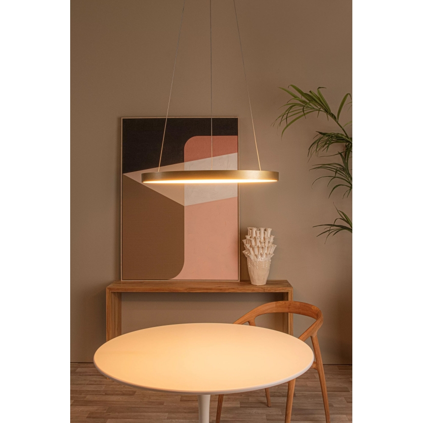 Lucide 46403/48/02 - LED Stmievateľný luster na lanku VIDAL LED/48W/230V pr. 58 cm zlatá