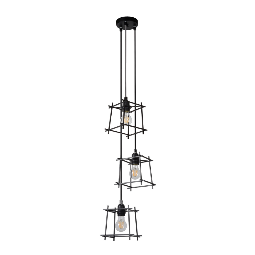 Lucide 46405/03/30 - Luster na lanku EDGAR 3xE27/40W/230V