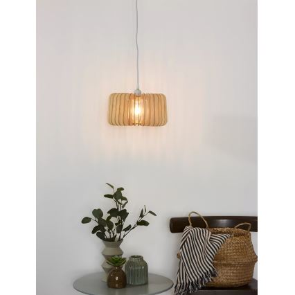 Lucide 46406/29/76 - Luster na lanku ETTA 1xE27/40W/230V pr. 29 cm drevo